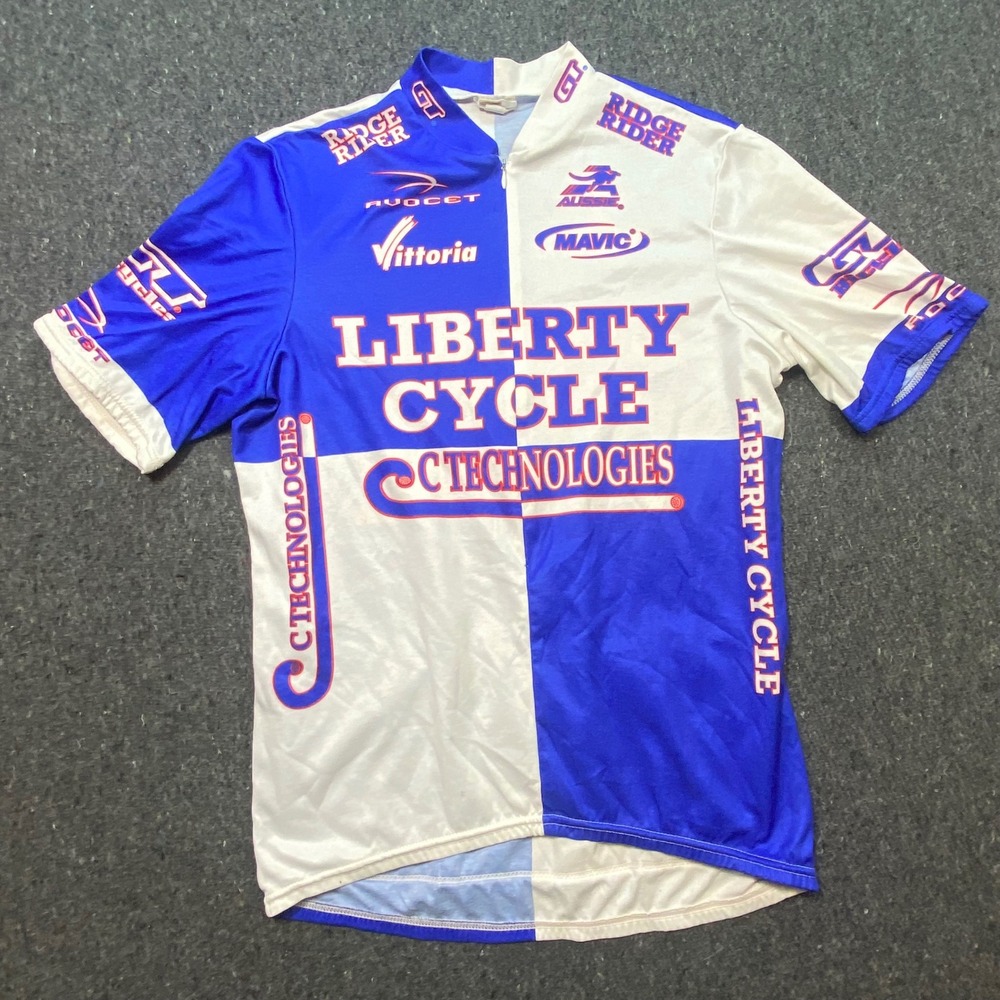 Aussie Cycling‎ Jersey XL Mens Blue White Liberty Cycle Vintage Racing Mavic GT